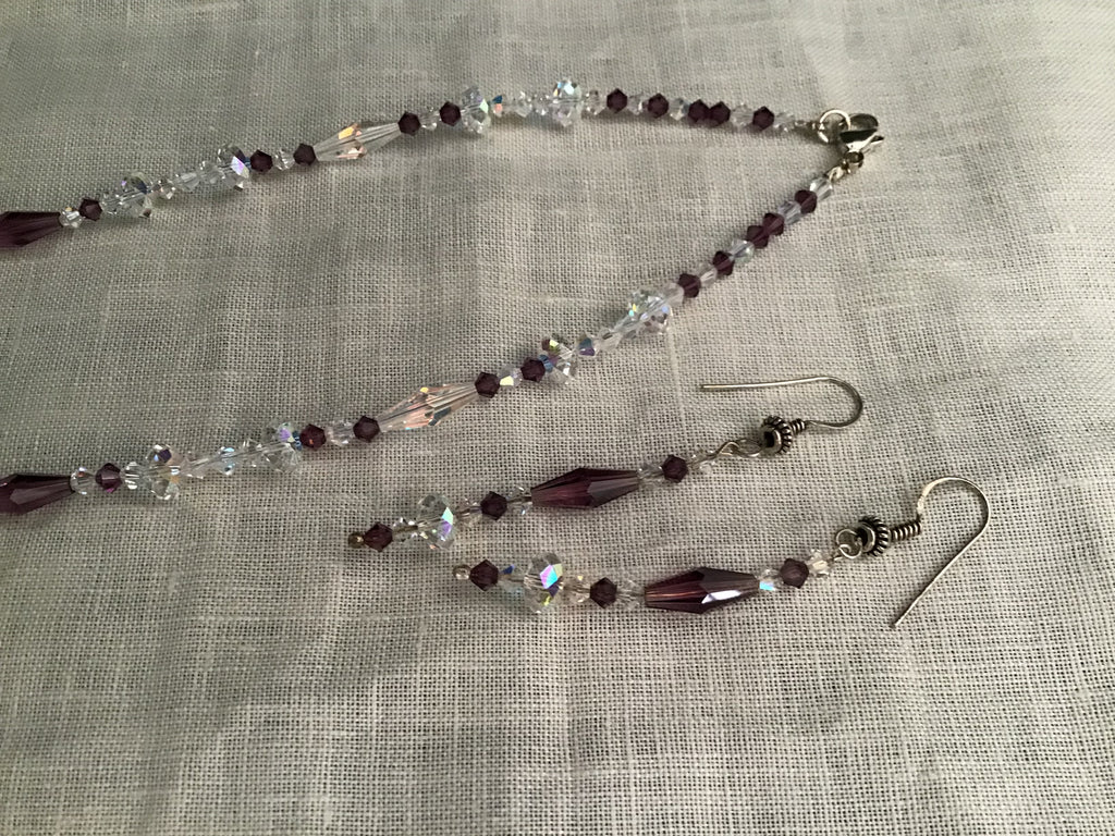 Parure in cristallo Swarovski e argento 925