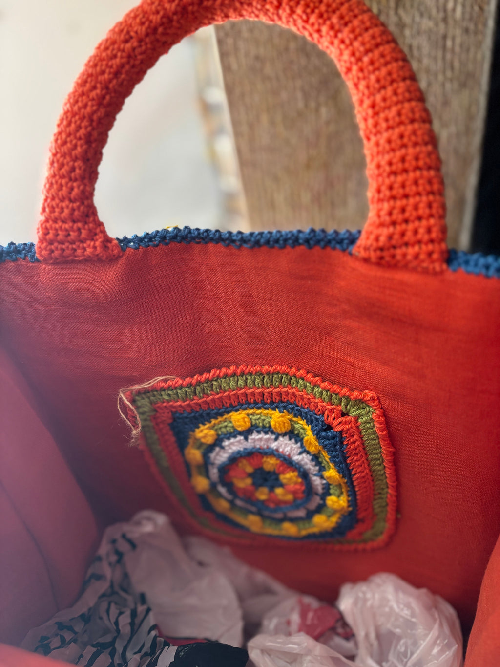 Borsa crochet “Mandala Color” Fatto a mano su commissione