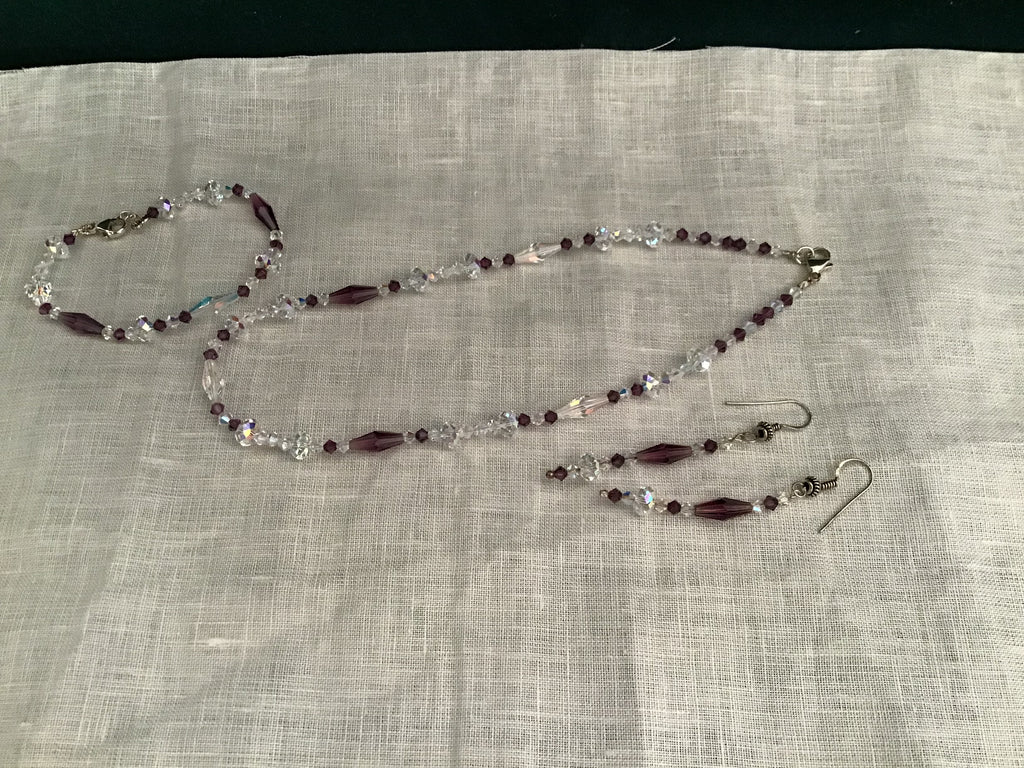 Parure in cristallo Swarovski e argento 925
