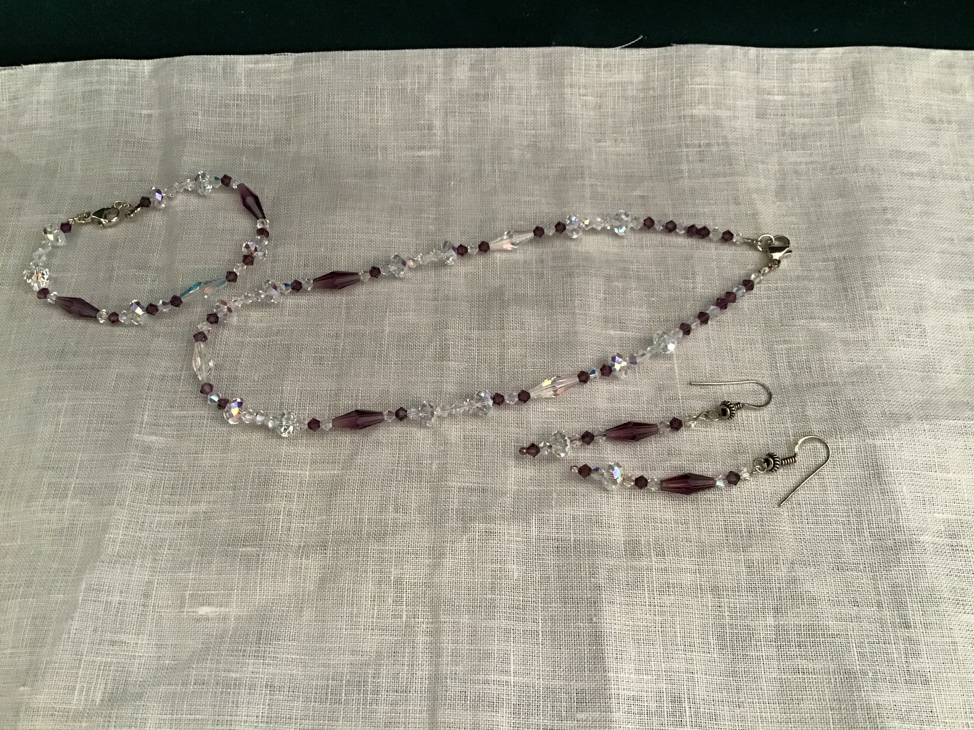 Parure in cristallo Swarovski e argento 925