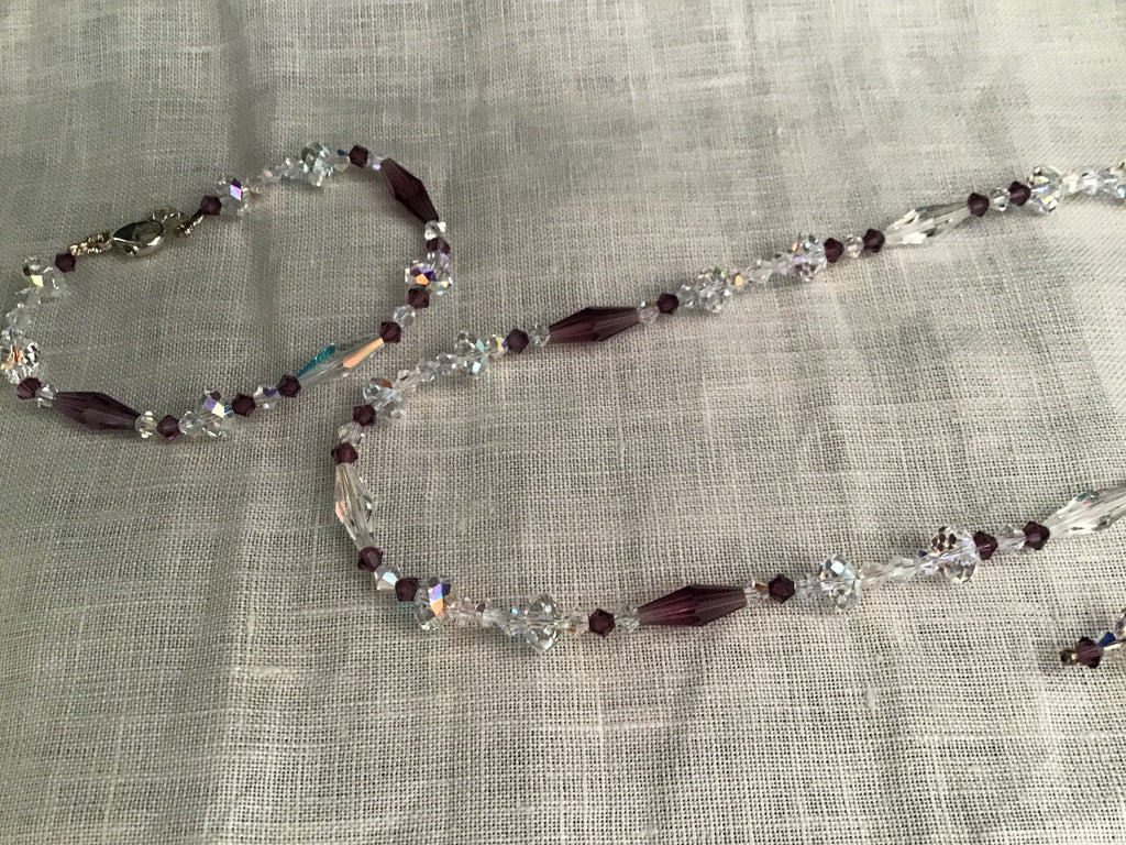 Parure in cristallo Swarovski e argento 925