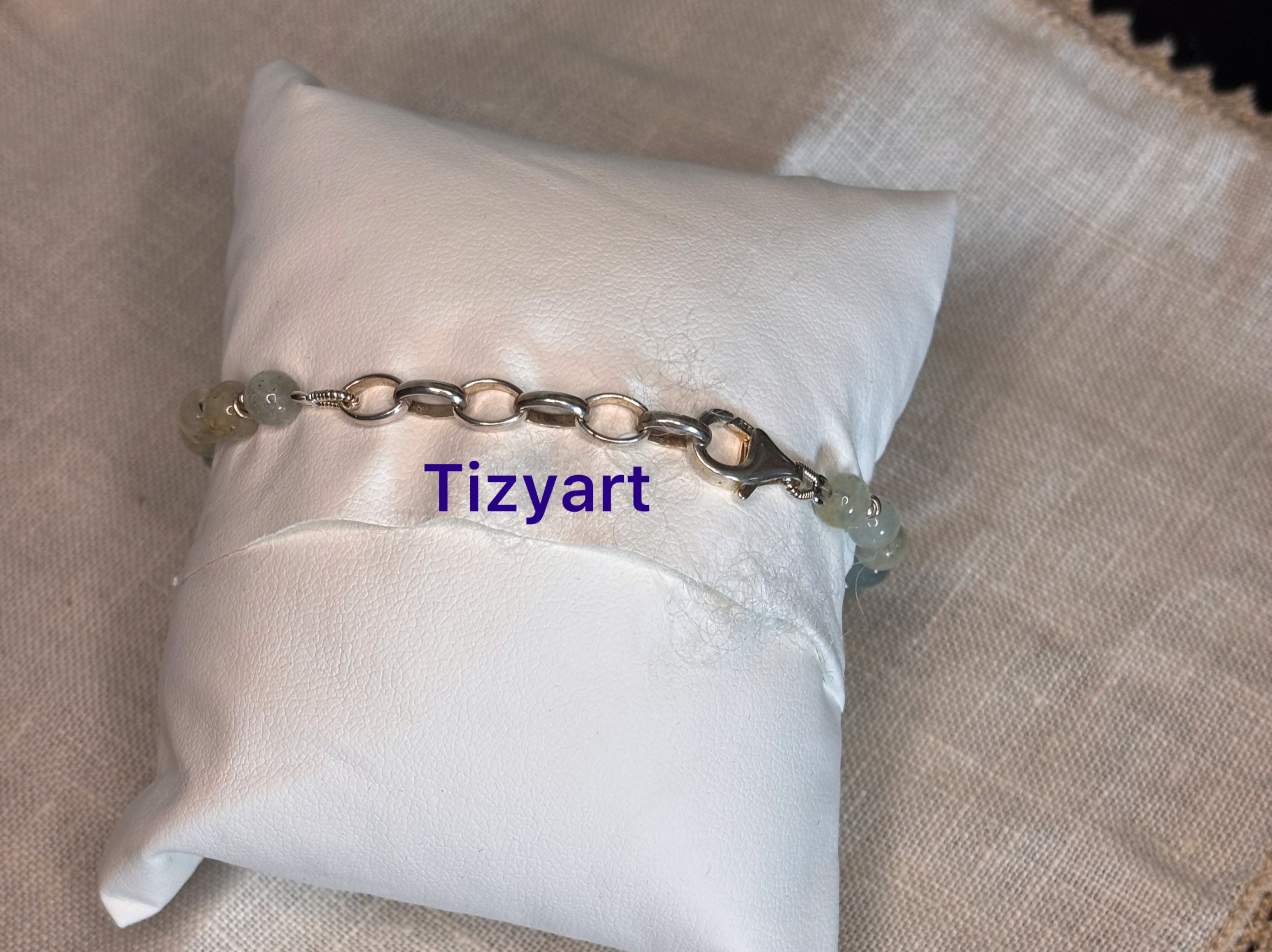 Bracciale in acquamarina e argento925