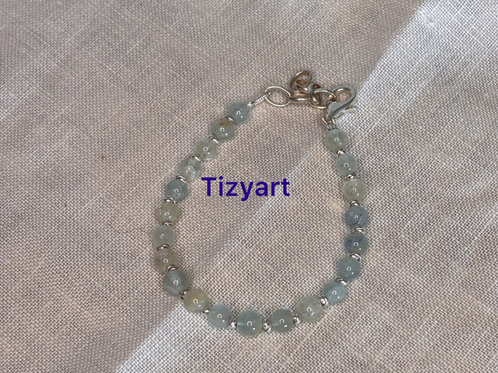 Bracciale in acquamarina e argento925