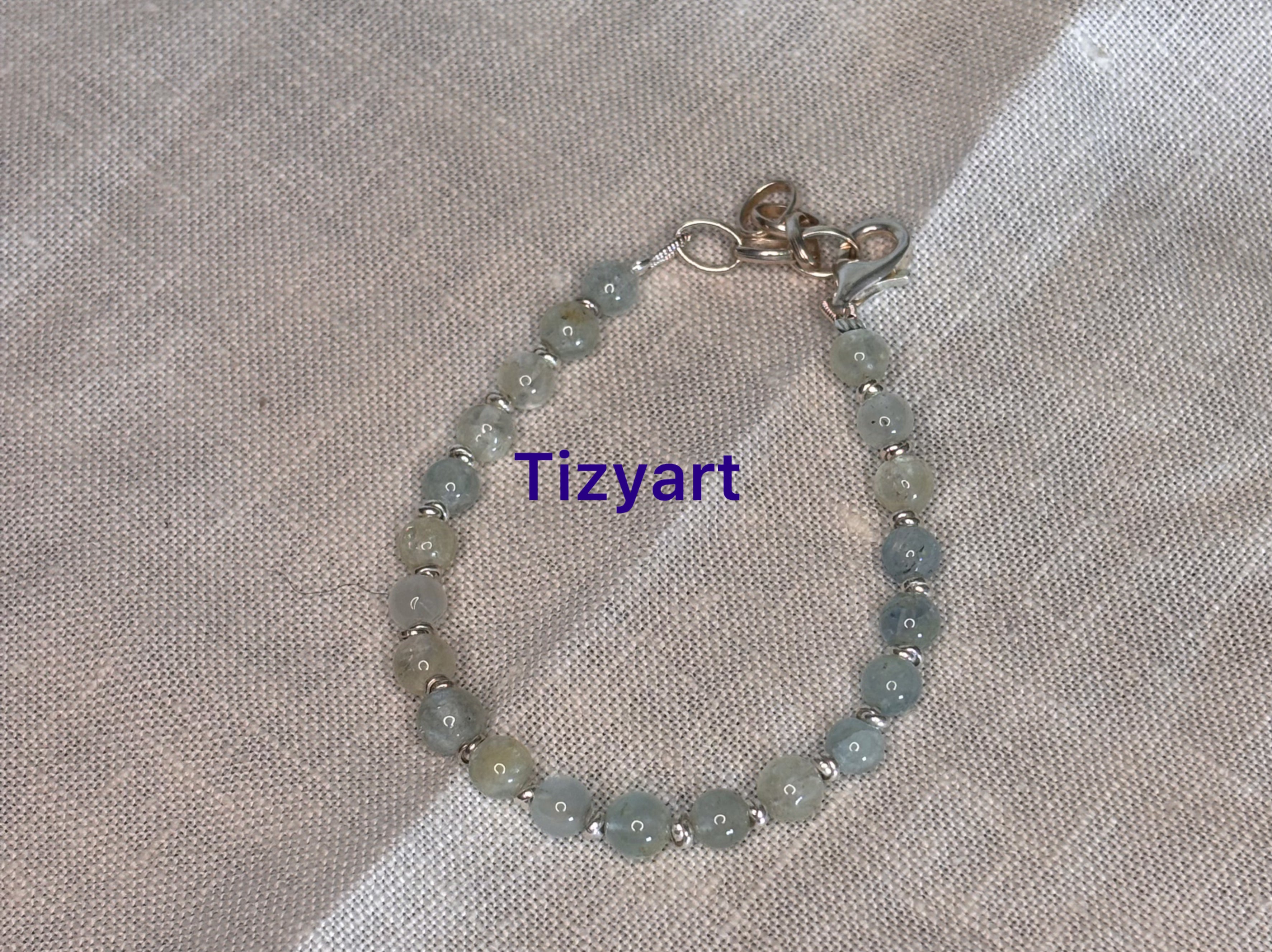 Bracciale in acquamarina e argento925