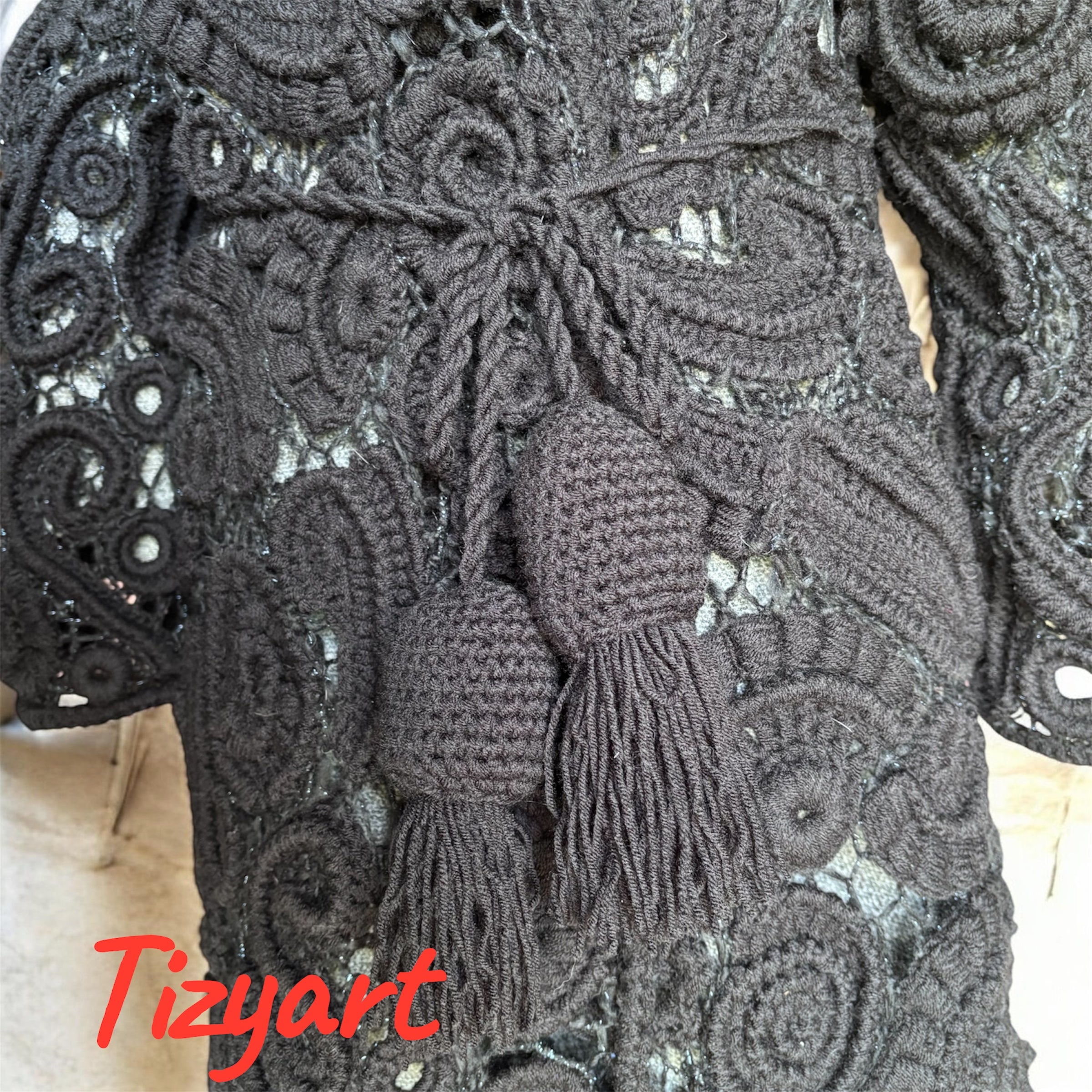 Cappotto artigianale Freeform – pezzo unico Tizyart